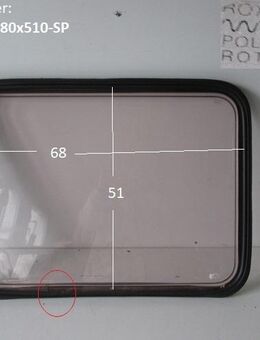 Hymer Wohnwagenfenster Roxite 80 D401 ca 68 x 51 gebraucht, Sonderpreis, zB Eriba Nova 390 - Schotten Zentrum