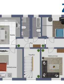 Raumwunder mit Dachgeschoss-Extras - Ideal für Hobby-Gäste-Homeoffice - Remscheid