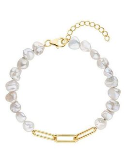 Firetti Perlenarmband Schmuck Geschenk Armschmuck Armkette Perle, Made in Germany - mit Süßwasserzuchtperle