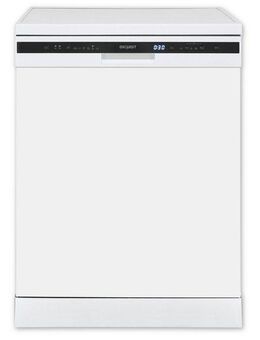 exquisit Standgeschirrspüler 6314 GSP6314-030C weiss, 10,2 l, 14 Maßgedecke, 14 Maßgedecke, 6 Programme, LED, Besteckschublade