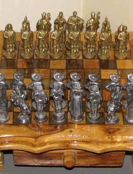 Schach Zinn Figuren Musketiere und Garde Richelieu gs - Spraitbach