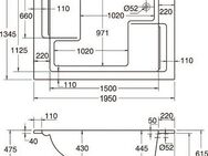 OTTOFOND Whirlpool-Badewanne Maharaja, (Komplett-Set, 1-tlg), Typ Exklusiv chrom und zwei Nackenrollen