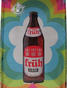 Früh Kölsch - 50 Jahre in Flaschen - Blechschild 30 x 20 cm - Doberschütz