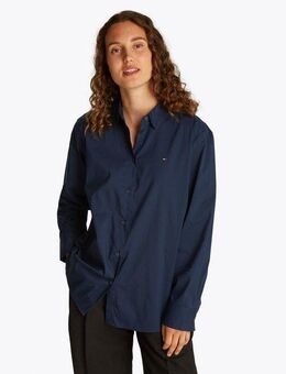 Tommy Hilfiger Hemdbluse ESS POPLIN REGULAR SHIRT im klassischen Stil