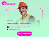 Hofmitarbeiter / Maschinenführer (m/w/d) - Stockstadt (Rhein)