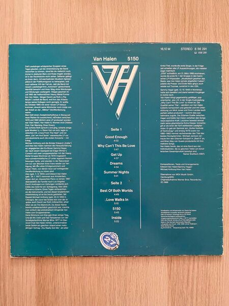 SCHALLPLATTE (Van Halen - 5150) - Leipzig Alt-West