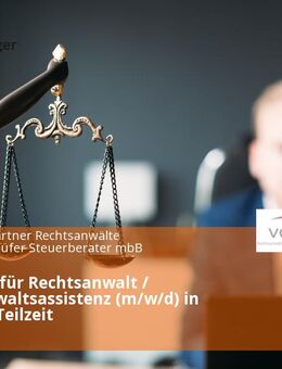 Assistenz für Rechtsanwalt / Rechtsanwaltsassistenz (m/w/d) in Vollzeit / Teilzeit - Reutlingen