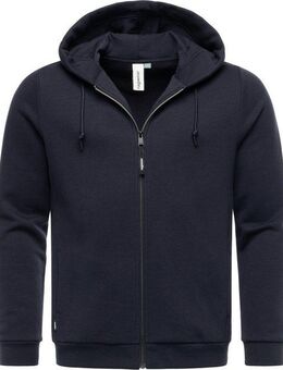 Ragwear Sweatjacke Wernons Weiche Herren Alltagsjacke mit verstellbarer Kapuze