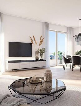 3-Zi.-Eck-Whg. mit großzügigem Wohn-Essbereich, 2 Bädern u. umlaufendem Balkon - München