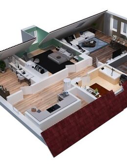 Zwischen Burg und Wörnitz! Gepflegte Dachgeschosswohnung in Denkmalgeschütztem Haus - Harburg (Schwaben)