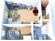 helle 2-Raum-Wohnung mit Einbauküche und Tiefgaragenstellplatz - Waldheim