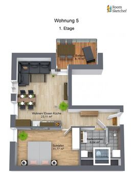Neubau - Hochwertige Dachgeschosswohnung zu verkaufen! - Mertingen
