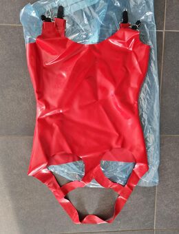 Latex Dessous Body rot wie Neu! - Oering