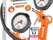 Gakago Reifenfüller Präziser Reifendruckfüller mit hochwertigem 0-12 bar Druckluft Manometer Extra langer 45cm Reifenfüllschlauch Vielseitiger Reifendruckprüfer für Auto LKW Fahrrad - Birkenfeld (Baden-Württemberg)