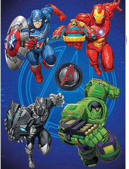 Komar Wandtattoo Avengers Mech Strike - Größe 50 x 70 cm (5 St), selbstklebend, Wandsticker, Kinderzimmer