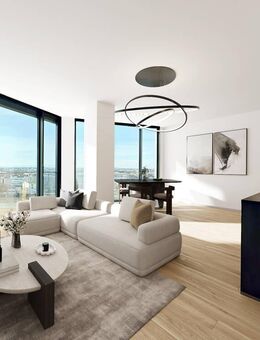 ELVIRA - FRIENDS Tower in Neuhausen-Nymphenburg, exklusive 1-Zimmer Wohnung mit einzigartigem 180-Grad-Panoramablick über München - München