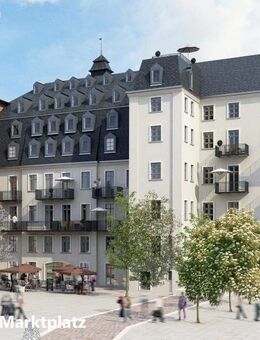 Tolle 2-Zimmerwohnung in der Alten Baumwolle! EBK + Balkon + Blick zum Markt + Fußbodenheizung + offene Küche + Lift - Flöha