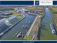 Neubauwohnung mit atemberaubendem Panoramablick auf die Marina - Großes Wohnzimmer mit XXL-Ausblick - Gelsenkirchen