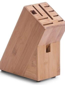 Zeller Present Messerblock Bamboo (1tlg), geeignet für 8 Messer und eine Schere