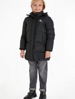 Calvin Klein Jeans Steppmantel CK LONG PUFFER COAT für Kinder bis 16 Jahre und Calvin Klein Markenlabel