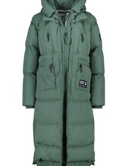 Alife & Kickin Winterjacke Damen RihannaAK A Langer, warmer Wintermantel mit großer Kapuze und Fleece Innenfutter