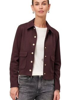 Zero Jackenblazer Damen Twill-Blazer mit Klappentaschen Knopfleiste
