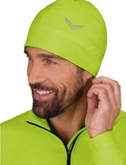 Trigema Strickmütze TRIGEMA Mütze mit reflektierendem Logo (1-St)