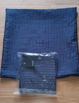 2x dunkelblaue Kissenbezüge von JOOP - Gaggenau