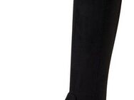 Tamaris Overkneestiefel, Blockabsatz, Langschaftstiefel, Overkneestiefel, vegane Verarbeitung