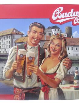 Budweiser - Sonderedition Nr.7 - böhmische Stadt Jindrichuv Hradec - Blechschild - Doberschütz