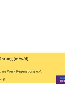 Geschäftsführung (m/w/d) - Regensburg