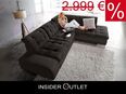 Ecksofa 280x221cm Schwarz Bettfunktion Softstruktur Pale Sit&More in 50827