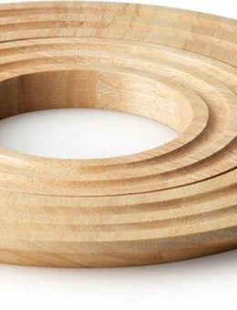 Continenta Topfuntersetzer, 2-tlg., rund, Gummibaum Ø 21x1,5 cm