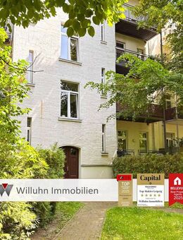 Bezugsfreie Gartenwohnung im beliebten Schleußig | Tageslichtbad | Fischgrätparkett | Balkon - Leipzig