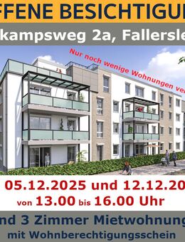 OFFENE Besichtigung ! Neubau ! Mietwohnungen in Fallersleben - Wolfsburg