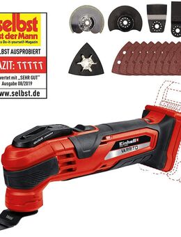 Einhell Akku-Multifunktionswerkzeug VARRITO Power X-Change (Li-Ion, 18V, 11000-20000 min.-1, Schnellspannverschluss, Werkzeugaufnahme 12-fach einstellbar, ohne Akku und Ladegerät) - Wuppertal