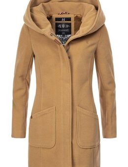 Marikoo Wintermantel Maikoo hochwertiger Mantel in Wollmantel-Optik mit großer Kapuze