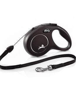 flexi New Classic Seil-Leine S schwarz, 8 m,