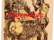 Alte Künstlerkarte „Der Hase und der Igel“, 1950er Jahre, nicht gelaufen - Landsberg