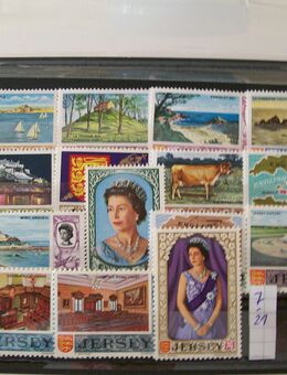 Briefmarken, britische Kanalinsel Jersey, Nr. 7-21 postfrisch - Erftstadt