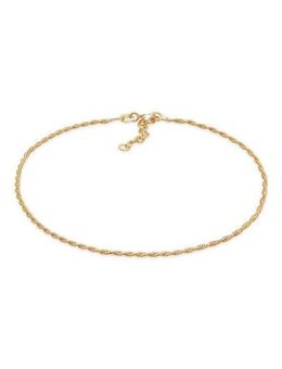 Elli Fußkette Kordelkette Gedreht Basic Zeitlos 925 Silber