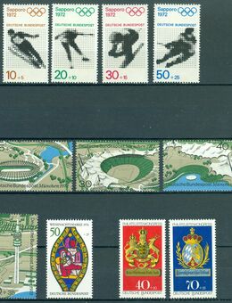 Bund postfrisch aus Nr. 684-925 ohne Falz oder Falzrückstände - Porta Westfalica Zentrum
