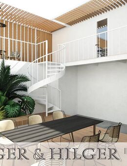 Atrium-Haus: Für Individualisten, die für sich leben wollen - viel Potenzial mit 194 m² Wfl. auf 2 Ebenen (EG,UG) - München