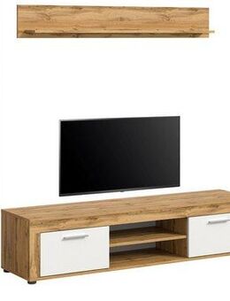 INOSIGN Wohnwand Aosta, Breite 310cm, best. aus: 2x Vitrine, Lowboard, Wandboard, Wohnwand, Kombination, Anbauwand, Möbel Set, Schrankwand, Möbel Kombi