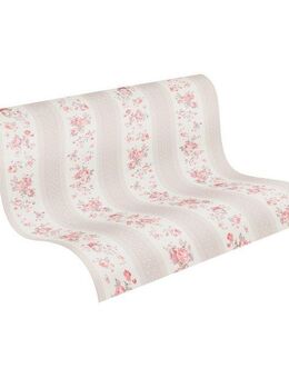 A.S. Création Vliestapete Punktetapete Landhaus, geprägt, matt, (1 St), Tapete mit Spitzenmuster