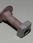 Flachrundschrauben mit Vierkantansatz, mit Mutter DIN 603 M6x20 in 73565