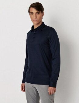 DESOTO Langarm-Poloshirt Jerseypolo Essential Kent langarm Flexibler Stretch