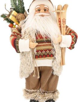 Myflair Möbel & Accessoires Weihnachtsmann Weihnachtsdeko (1 St), mit Skiern, Höhe ca. 45 cm