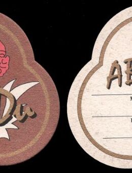 AbaDu Moninger Brauerei Bierdeckel Bierfilz Coaster Brauerei Karksruhe - Nürnberg