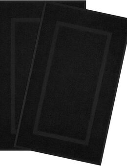 HAMMETEX Badematte Hotelmatte, Duschvorleger, Höhe 5 mm, rutschhemmend beschichtet, beidseitig nutzbar, Baumwolle, rechteckig, 2-teiliges Set, einfarbig, 100% Baumwolle